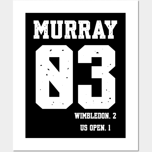 ANDY MURRAY 3 GRANDSLAM TITLES Wall Art by King Chris